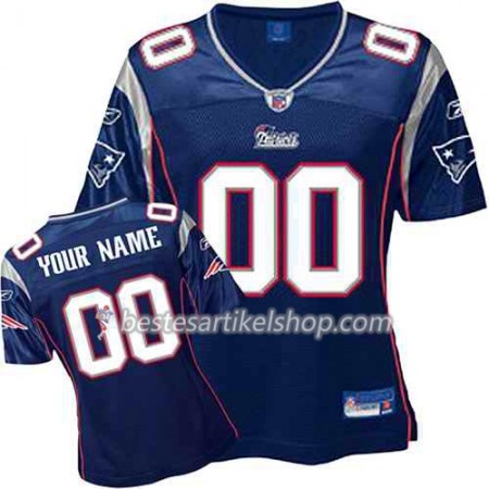 Damen New England Patriots Trikot Navy - Personalisiert